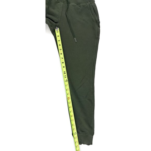 Lululemon Warm Down Jogger Sweat Pants Womens Sz 4 Athleisure Yoga Lounge Green - Picture 8 of 9